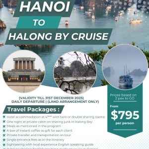 4 Days 3 Nights Hanoi Halong on Cruise [valid till 31 Dec 2025]