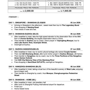 Alternative view of 5 Days 4 Nights China Muslim Tour Shanghai + Hangzhou + Suzhou [05 Jun - 09 Jun 2026]