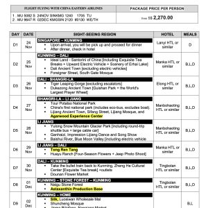 Alternative view of 9 Days 8 Nights China Muslim Tour Kunming + Dali + Ljiang + Shangri-La [24 Nov - 02 Dec 2026]