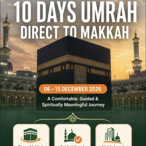 10 Days Umrah Direct Mekkah [06 Dec 2026 - 15 Dec 2026]