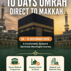 10 Days Umrah Direct Mekkah [06 Dec 2026 - 15 Dec 2026]