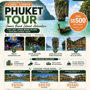 4 Days 3 Nights Phuket - James Bond Island [valid till Oct 2026]