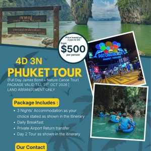 4 Days 3 Nights Phuket - James Bond Island [valid till Oct 2026]