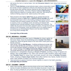 7 Days 6 Nights Sri Lanka Enchanting (Package A) [valid 31st Oct 2026] - Image 4