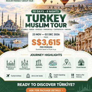 10 Days 8 Nights Turkey Muslim Tour [23 Nov - 02 Dec 2026]