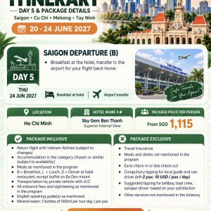5 Days 4 Nights Saigon Muslim Tour [20 JUN – 24 JUN 2027] - Image 5
