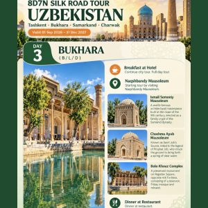 8 Days 7 Nights Silk Road Tour, Uzbekistan [valid 01 Sep 2026 - 31 Dec 2027] - Image 3
