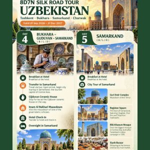8 Days 7 Nights Silk Road Tour, Uzbekistan [valid 01 Sep 2026 - 31 Dec 2027] - Image 4