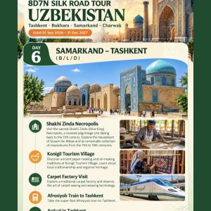 8 Days 7 Nights Silk Road Tour, Uzbekistan [valid 01 Sep 2026 - 31 Dec 2027] - Image 5