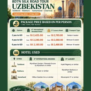 8 Days 7 Nights Silk Road Tour, Uzbekistan [valid 01 Sep 2026 - 31 Dec 2027] - Image 8