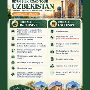8 Days 7 Nights Silk Road Tour, Uzbekistan [valid 01 Sep 2026 - 31 Dec 2027] - Image 9