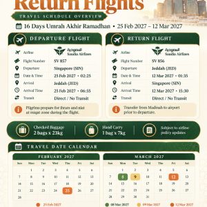 Alternative view of 16 Days Umrah Akhir Ramadhan [25 Feb 2027 - 12 Mar 2027]