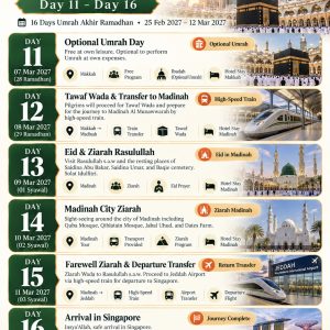 16 Days Umrah Akhir Ramadhan [25 Feb 2027 - 12 Mar 2027] - Image 5