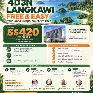 4 Days 3 Nights Langkawi Free and Easy [valid till 31 Mar 2027]