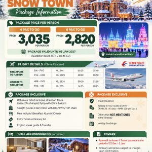 6 Days 5 Nights Harbin Snow Town [valid till 03 Jan 2027] - Image 3